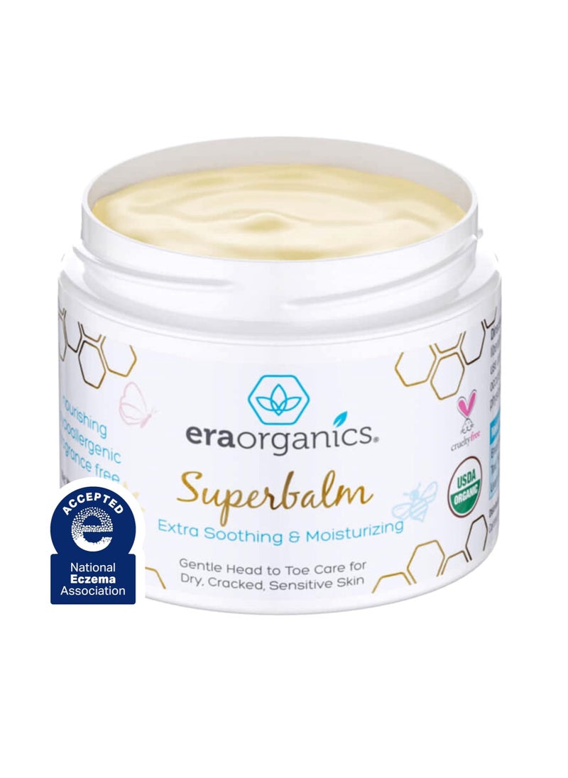 Era Organics - Era Organics Healing Ointment for Babies - USDA Certified Organic Natural Gentle Moisturizer for Sensitive Skin Prone To Baby Eczema, Cradle Cap (Infant Seborrheic Dermatitis), Rashes, Hives & More - Image 1