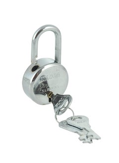 PPJ PPJ Pad Lock 40 MM 5 Liver with 3 feet Long HeavyDuty Metal Chain Padlock for Door Gate Shutter Locking Anything Like Main Gate car Bike wickless Pets Animals etc  - Image 4