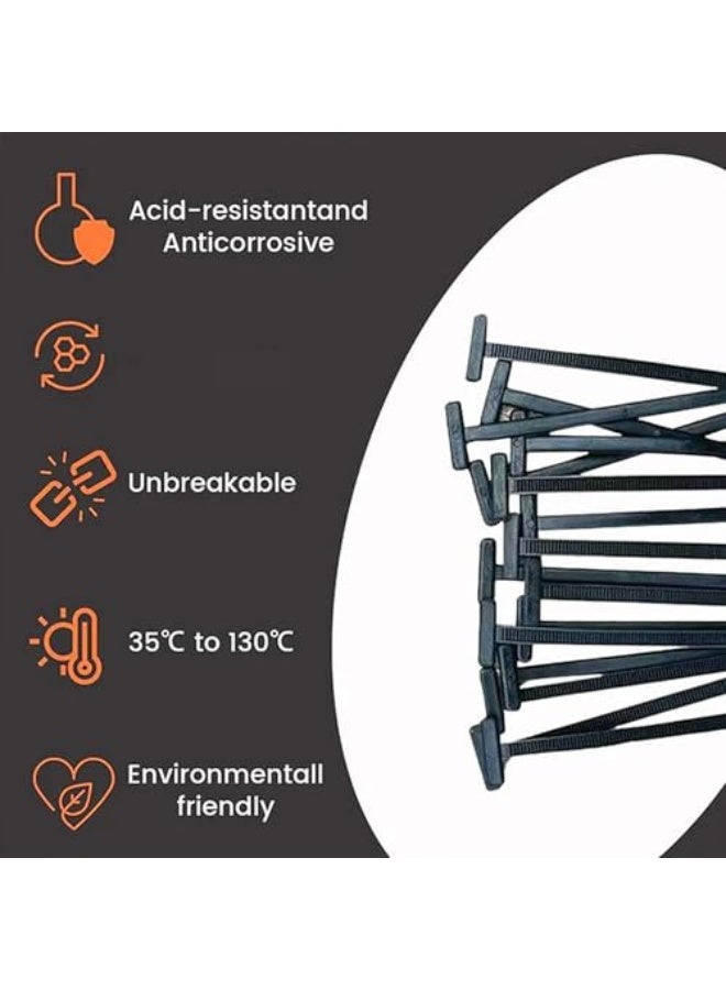 TSWCBYYLB Multifunctional Nylon Universal Cable Zip Tie Buckle Clips for Car Daily Repair (100Pcs) - Image 3