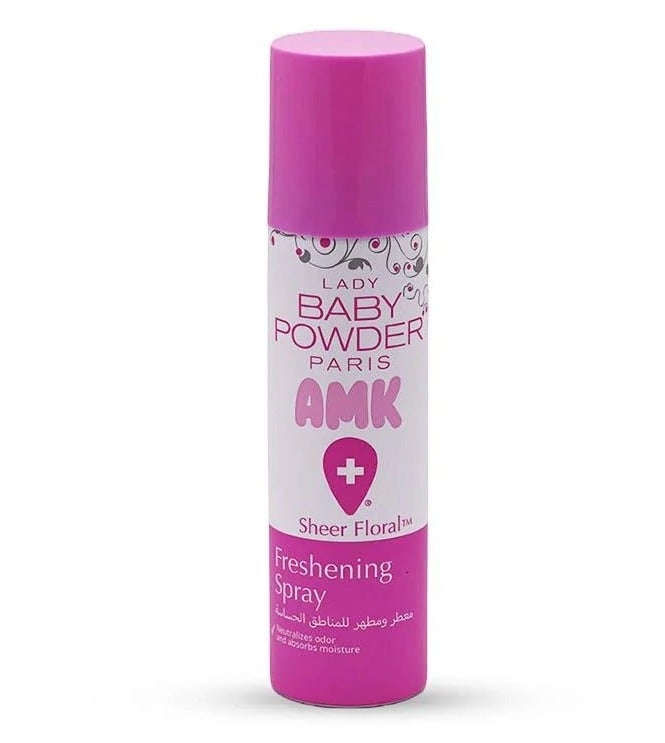 AMK Lady Baby Powder Perfumed and Cleansing Spray for Sensitive Areas - 150ml - Image 1