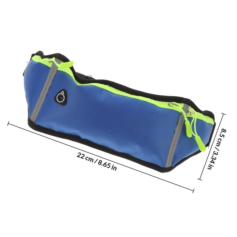 Waterproof Running Belt Light Blue Sports Waist Pack For Men Women Fitness - Image 3
