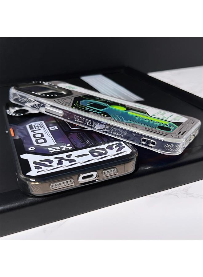 اس-توب جراب لهاتف iPhone 12 Pro Max بنمط لوحة دوائر كهربائية ميكانيكية - Image 5