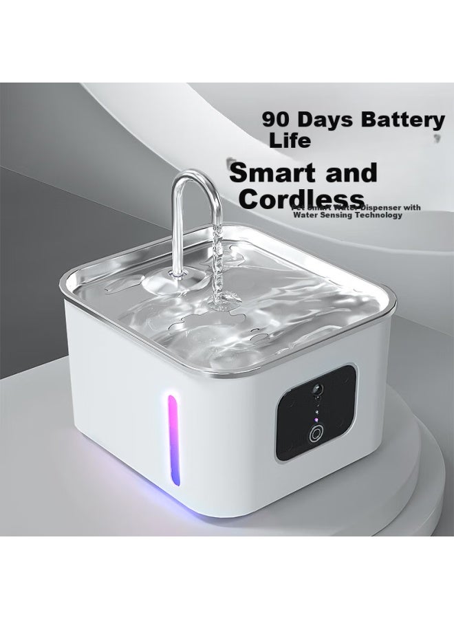 HelloJoy ojoy Wireless Smart Pet Water Fountain, Automatic Circulation Cat Water Dispenser, Intelligent Sterilization Version - Image 3