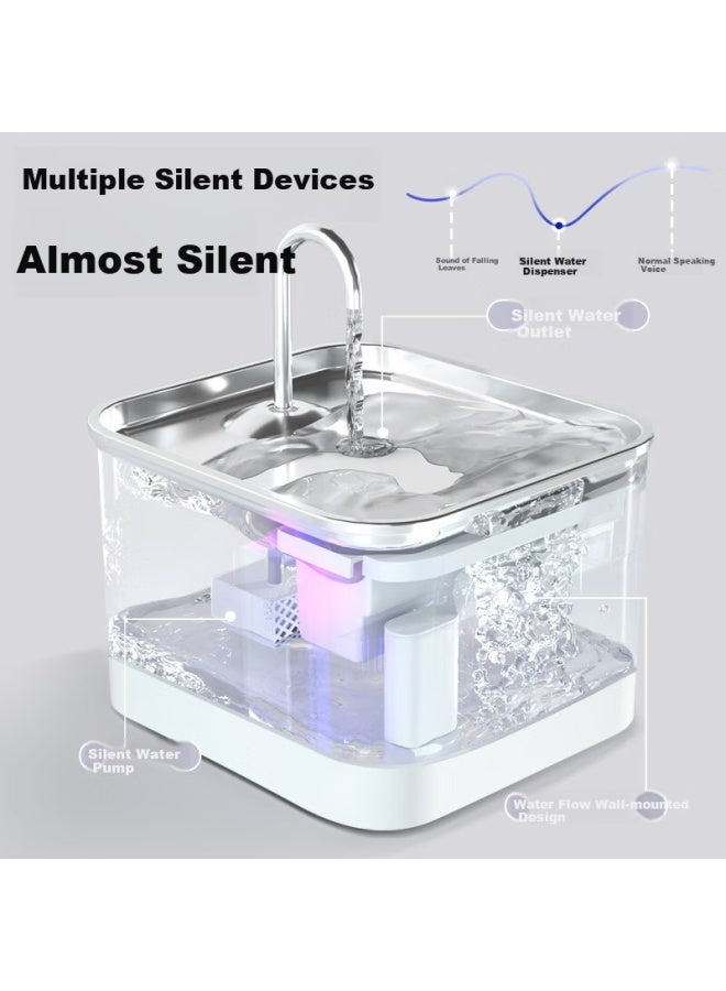 HelloJoy ojoy Wireless Smart Pet Water Fountain, Automatic Circulation Cat Water Dispenser, Intelligent Sterilization Version - Image 1