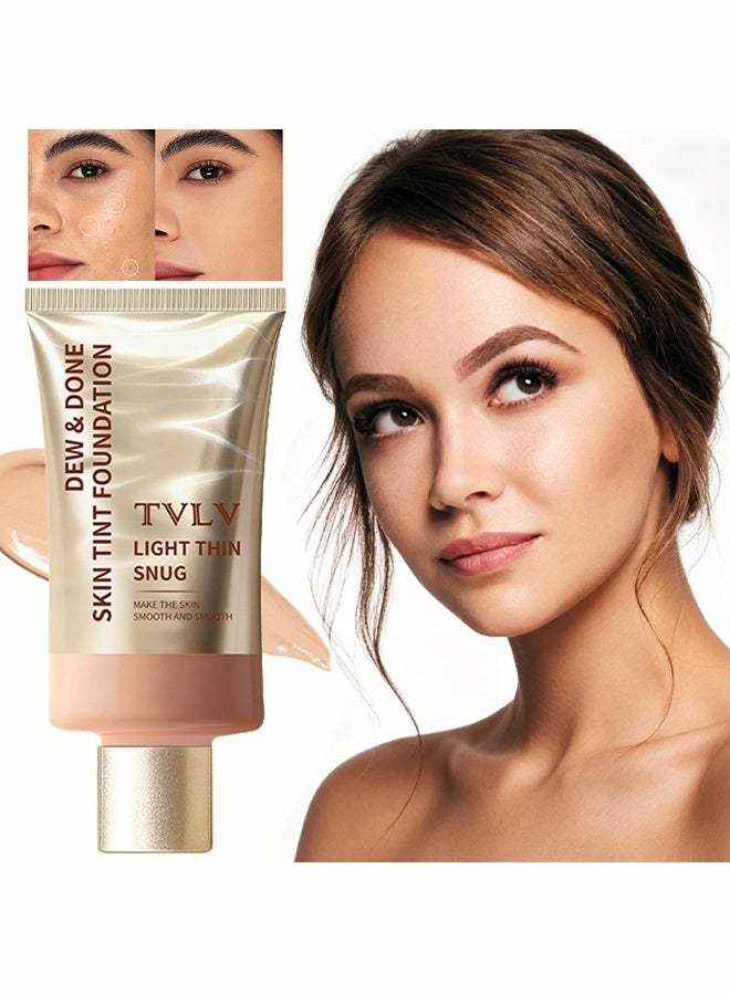 TVLV Colorful Moisturizing Foundation Liquid - Lightweight, Smooth, Natural Blurring, Long-lasting and Waterproof Foundation Liquid 05# - Image 1