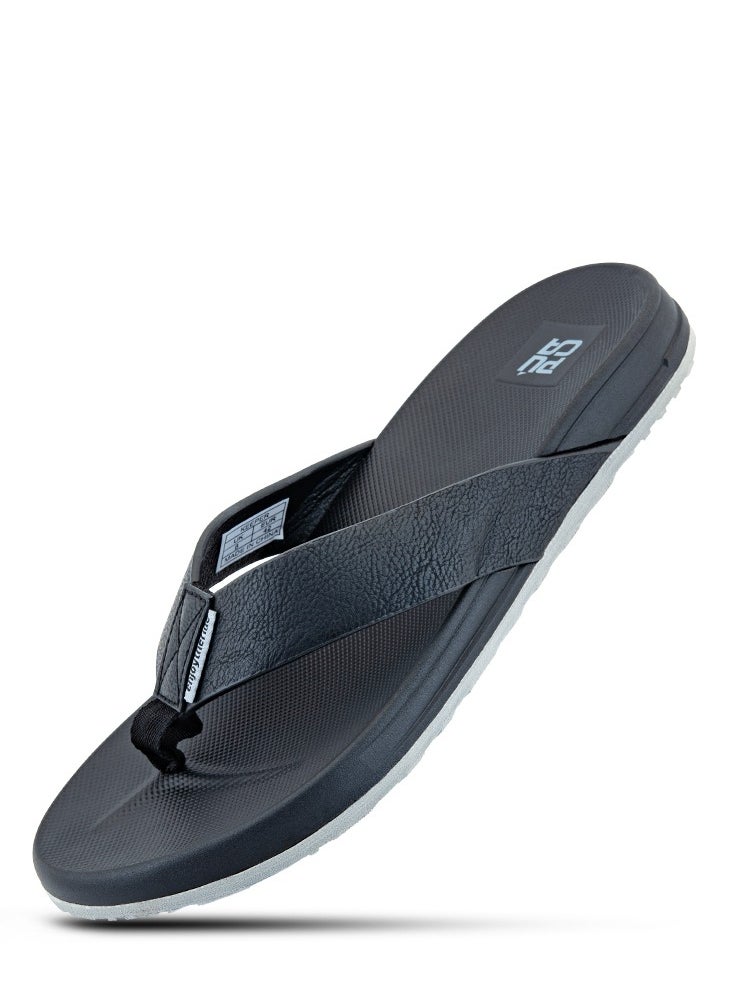 PUCA Puca Men's Slippers | Stylish Uppers Slippers for men | Slippers for every walk | Keeper Black  - Image 1