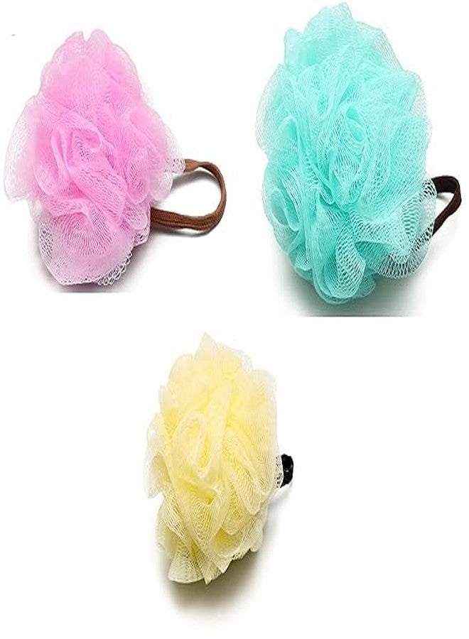 THINGS4BETTER Round Bathing Loofah for Women and Men Body Scrubber Sponge - Image 1