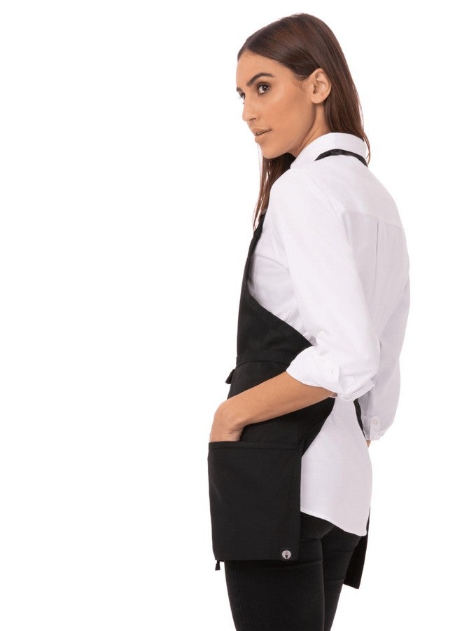 Chef Works Unisex Three Pocket Apron, Black, One Size - Image 2