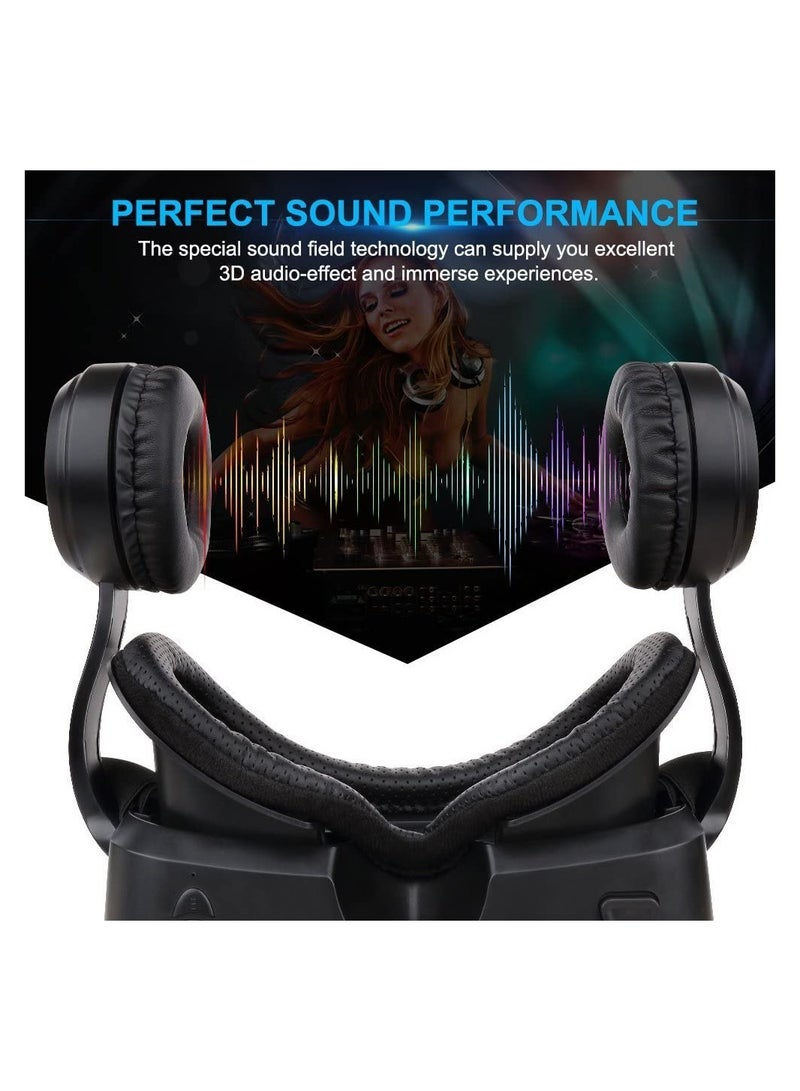 سيوسي VR Set with Remote Controller, HD 3D VR Glasses Virtual Reality Headset for VR Games and 3D Movies, VR Goggles for Smartphones Compatible 4.7-6 inch - Image 4