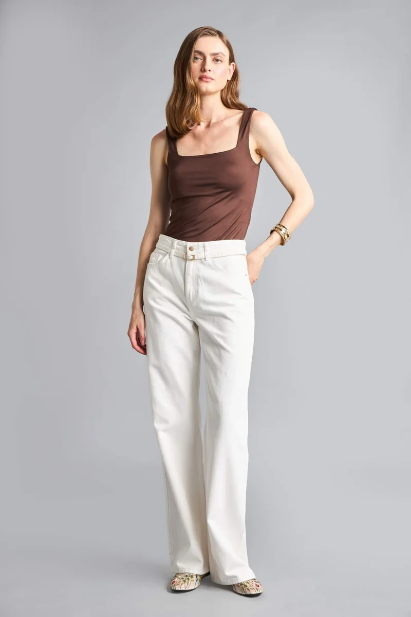 Defacto Square Collar Bodysuit