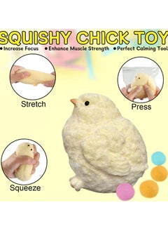 Dominy 4pcs Taba Soft Lifelike Chicken, Soft TPR Stress Relief Toy, Fidget Squeeze Toy for Anxiety Relief and Relaxation, Cuddly Soft Sensory Toy, Perfect Desk Toy(Chicken)  - Image 2