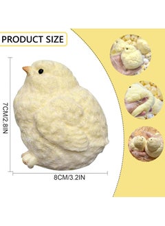 Dominy 4pcs Taba Soft Lifelike Chicken, Soft TPR Stress Relief Toy, Fidget Squeeze Toy for Anxiety Relief and Relaxation, Cuddly Soft Sensory Toy, Perfect Desk Toy(Chicken)  - Image 5