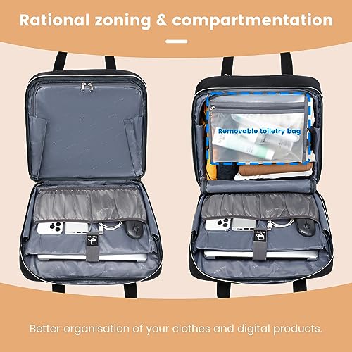 RUCYEN Rolling Laptop Bag, 15.6 inch Rolling Briefcase for Men & Women,Laptop Briefcase on Wheels, Overnight Bags Carry On Bag, for Business Travel - Image 5