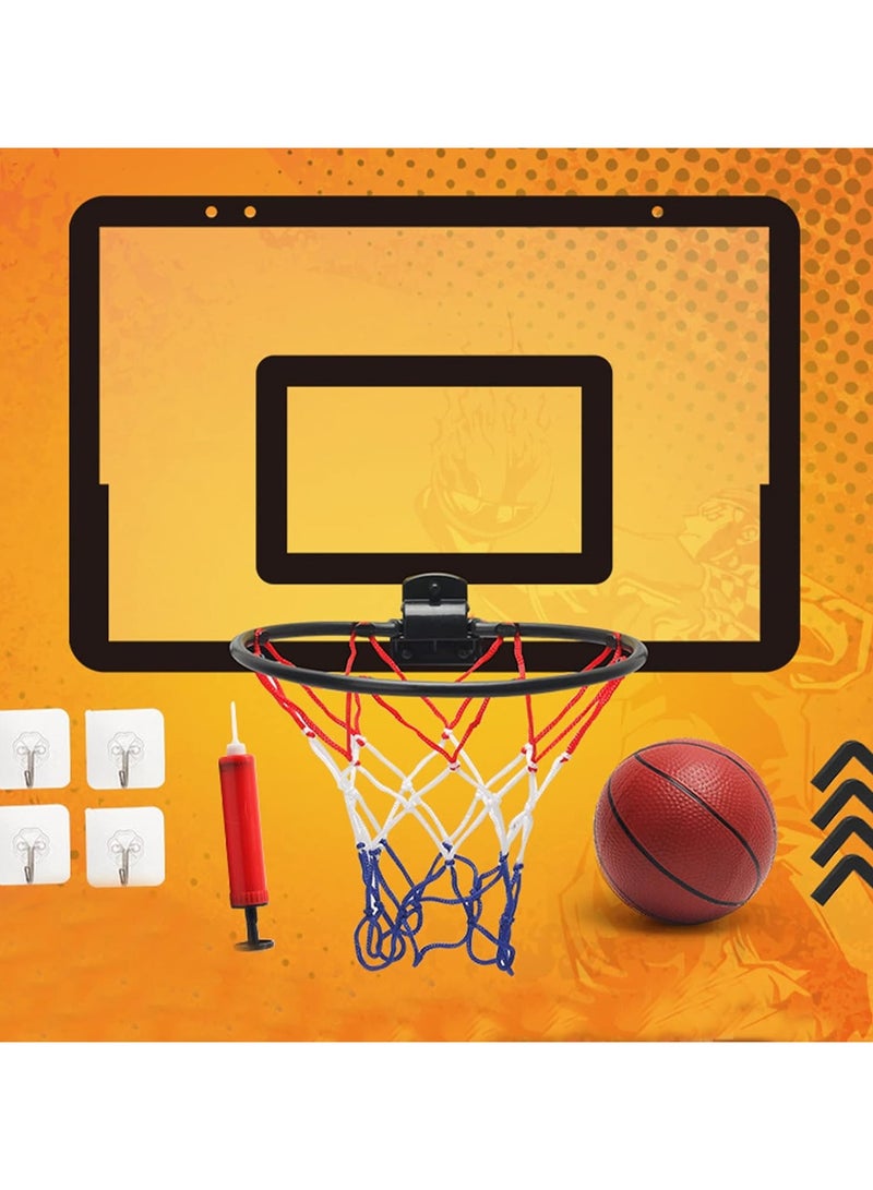 Generic Mini Basketball Hoop Set Indoor Hanging Type No Drilling Mini Moving Basketball Hoop for Door  - Image 2