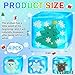 YVBBHE 4 Pack Blue Squeeze Cube with Luminous Christmas Elements InsideSquishy Stress Fidget Gummy Toys Glow in The Dark Maltose Sensory Toys for Kids Autism Stress Balls for Anxiety Stress Relief - Image 4