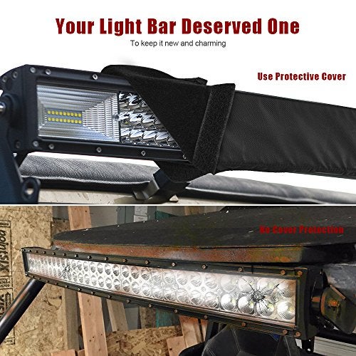 MICTUNING 32 inches Universal Straight and Curved LED Light Bar Cover - Water-Resistant, Windproof, Dustproof, Snowproof Scratch-Proof Protective Sleeve - Image 5