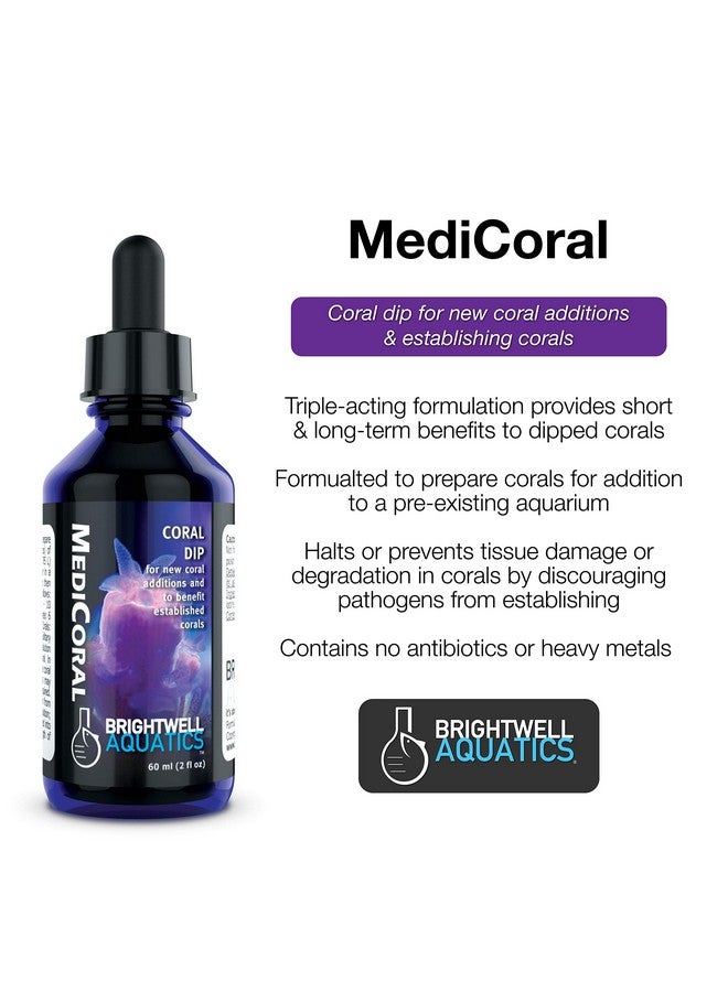 Brightwell Aquatics MediCoral - Coral Dip for New Coral Additions and to Benefit Established Corals - Image 2