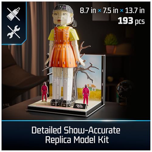 4D Build Squid Game Young HEE Doll 3D Model Kit Squid Game Collectibles Desk Dcor Adult Puzzle Building Toys 3D Puzzles for Adults Teens 193 Pieces for Ages 12 Up - Image 5