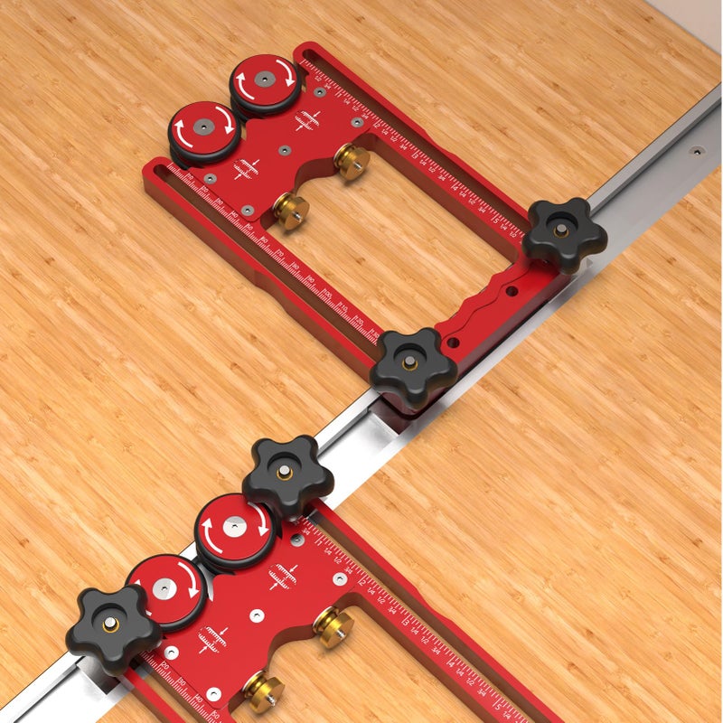 Aluminum Alloy CNC Machined Featherboard with Non Slip Rubber Wheel and One Way Bearing - Image 5