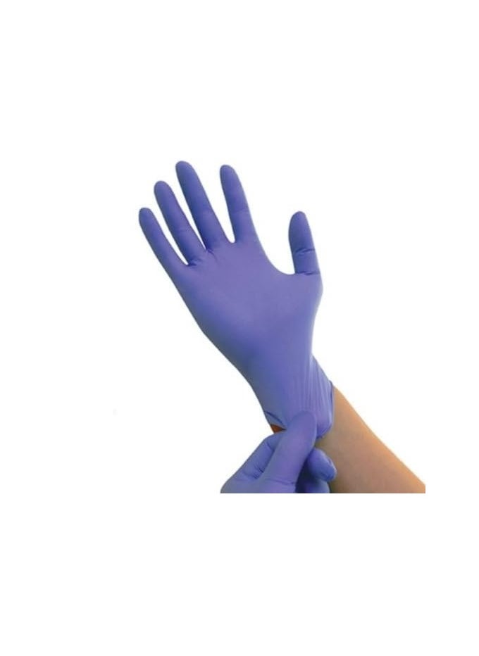 Medpride MedPride Powder-Free Nitrile Exam Gloves, Iris Blue, Medium, Box/100  - Image 2