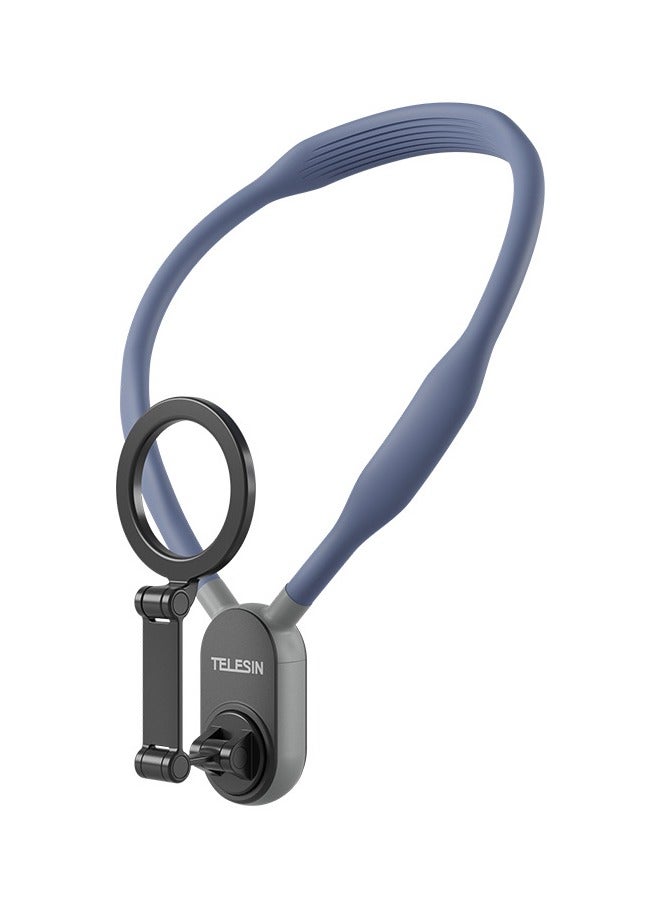 TELESIN Magnetic Neck Mount for Phones, Cell Phone Holder Stand Hanging on Neck POV/Vlog Selfie Hand Free Necklace Phone Strap Video Recording for iPhone 15 14 13 12 Series Android Phones  - Image 2