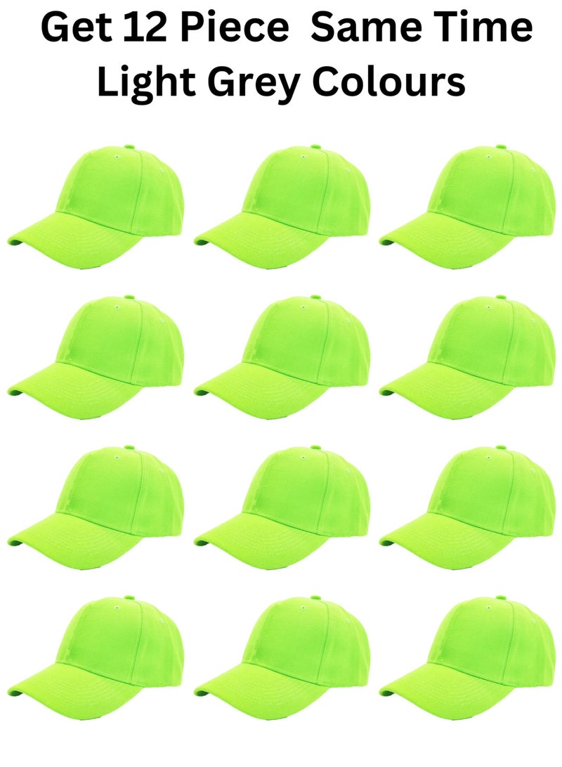 SARAOONT 12 Pcs Neon Baseball Caps for Women Men Baseball Hat Adjustable Sports Caps for Adults Outdoor Activities - Image 2