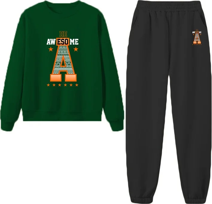 دوغ فش Tracksuit Oversize Avesome Printed Tracksuit Green