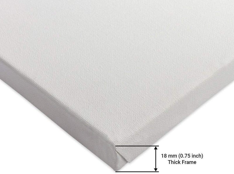 EASCAN ART Artifact Painting Drawing and Sketch Accessories Cotton Grain Pre Stretched Canvas 12x14 - Image 3