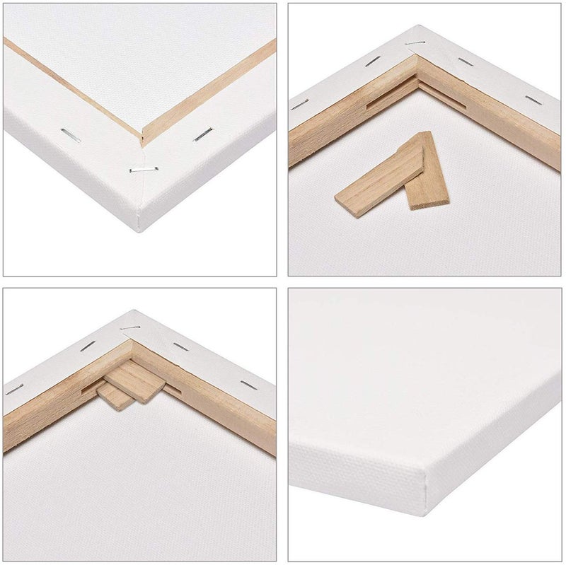 EASCAN ART Artifact Painting Drawing and Sketch Accessories Cotton Grain Pre Stretched Canvas 12x14 - Image 2