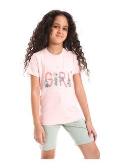 Girls Cotton Printed T-Shirt