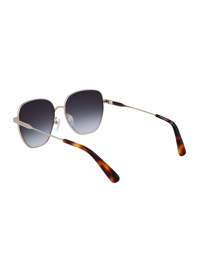 Longchamp نظارة شمسية مستطيلة للنساء مع حماية من الأشعة فوق البنفسجية - LO168S-711-5716 - مقاس العدسة: 57 مم  - Image 3