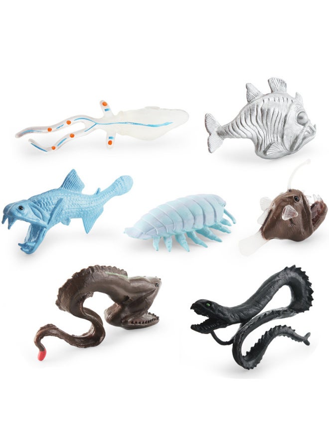 Simulation Wide-eyed Squid Anglerfish Axe Fish Dragon Fish Deep-sea Biological Static Model-Color:BL-1200 Deep Sea Biological Suit 102g  - Image 4