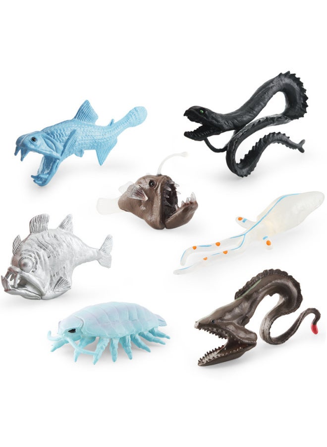 Simulation Wide-eyed Squid Anglerfish Axe Fish Dragon Fish Deep-sea Biological Static Model-Color:BL-1200 Deep Sea Biological Suit 102g  - Image 3