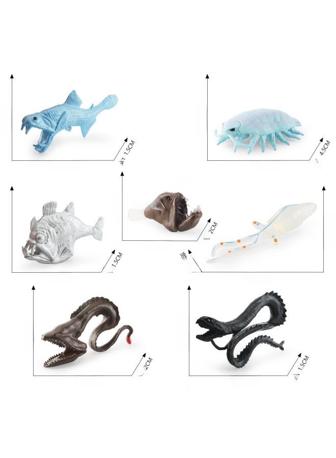 Simulation Wide-eyed Squid Anglerfish Axe Fish Dragon Fish Deep-sea Biological Static Model-Color:BL-1200 Deep Sea Biological Suit 102g  - Image 5