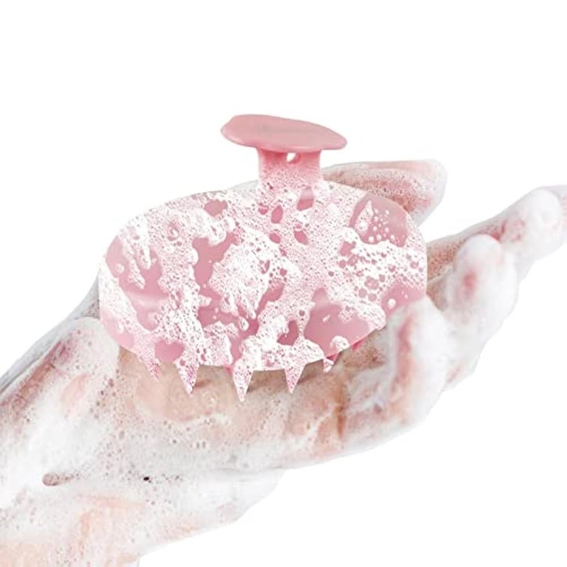 Bsisme Hair Brush, Scalp Massager and Shampoo Brush Scrubber, Soft Silicone Bristles for Wet and Dry Hair, Professional Hair Brush, Anti-Dandruff Brush & Hair Massager (Normal Pink) - Image 2