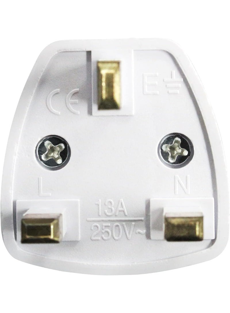 سالاب محول قابس سفر عالمي من الولايات المتحدة الأمريكية/كندا/الاتحاد الأوروبي/أستراليا إلى الإمارات العربية المتحدة ودبي والمملكة المتحدة وهونغ كونغ، محول قابس سفر ثلاثي المسامير، محول مقبس عالمي للسفر مناسب لرحلات العمل والعطلات والفنادق والمطارات. - Image 3