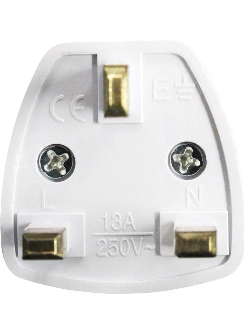 Salab Universal travel Plug Adapter USA/Canada/EU/AU to UAE Dubai UK HK Plug Converter, 3-Pin Travel Adapter Plug, Universal Socket Travel Adaptor Converter for Business Trip Holiday Hotel Airport - Image 4