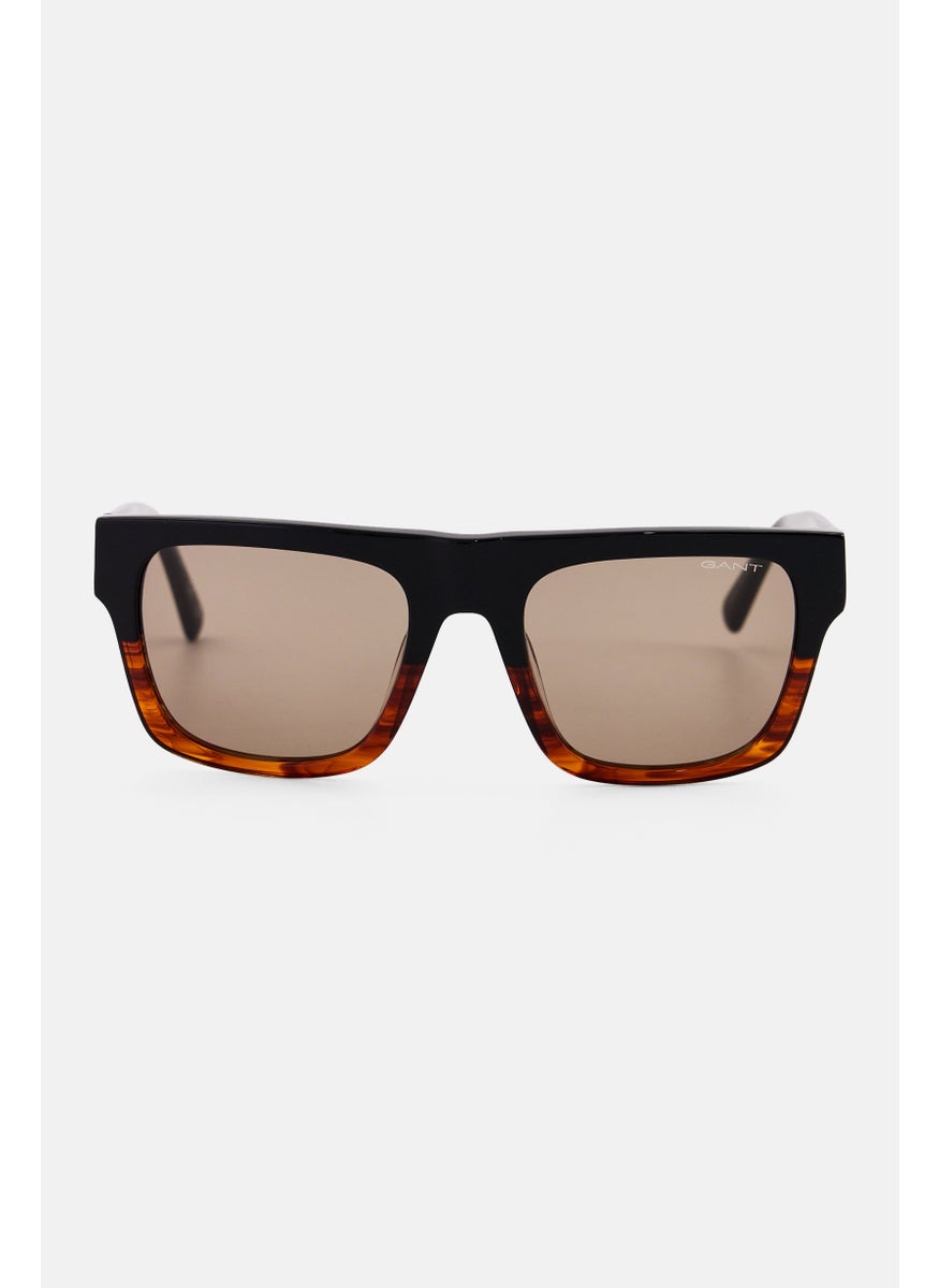 GANT Men GA7231 Square Sunglasses, Black  - Image 1