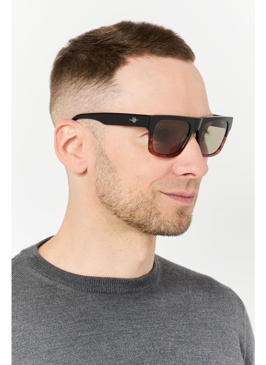 GANT Men GA7231 Square Sunglasses, Black  - Image 2