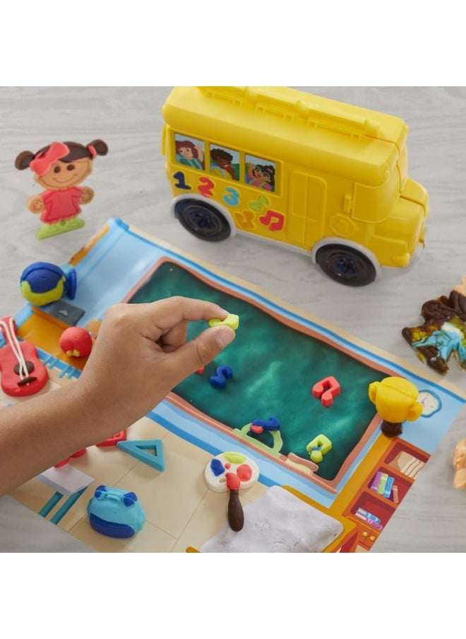 Play-Doh Play-Doh School Day Adventures Playset with Playmat, 15 Tools, 9 Colors, Preschool Toys for 3 Year Olds & Up  - Image 5