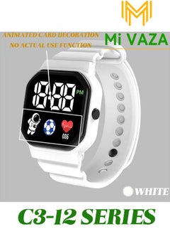 Mi VAZA NEW C3-12 LED DISPLAY ACTIVITY FITNESS TRACKER-DIGITAL ELECTRONIC-3 ATM WATER RESISTANT WATCH-OUTDOOR WATERPROOF WATCH FOR KIDS  - Image 2