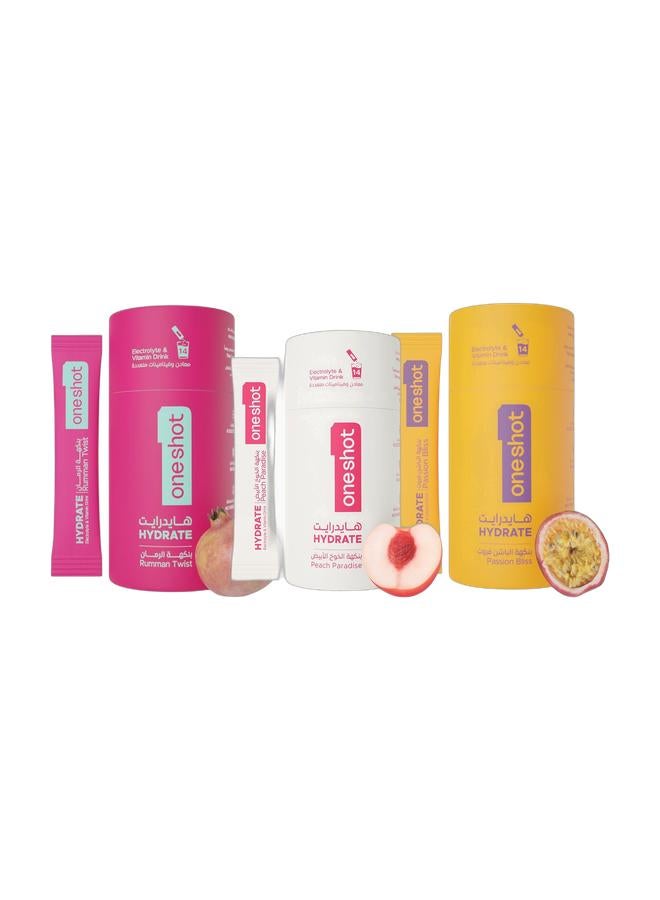 Oneshot Bundle of Peach, Pomegranate, and Passion Fruit - Image 1