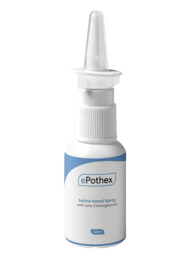 EPOTHEX Saline Nasal Spray with Iota Carrageenan | Powerful Moisturizing Nasal Cleanser | Helps Prevent Dry Sinuses | Long Lasting | 30 ml - Image 1