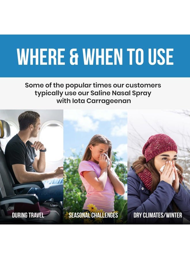 EPOTHEX Saline Nasal Spray with Iota Carrageenan | Powerful Moisturizing Nasal Cleanser | Helps Prevent Dry Sinuses | Long Lasting | 30 ml - Image 4