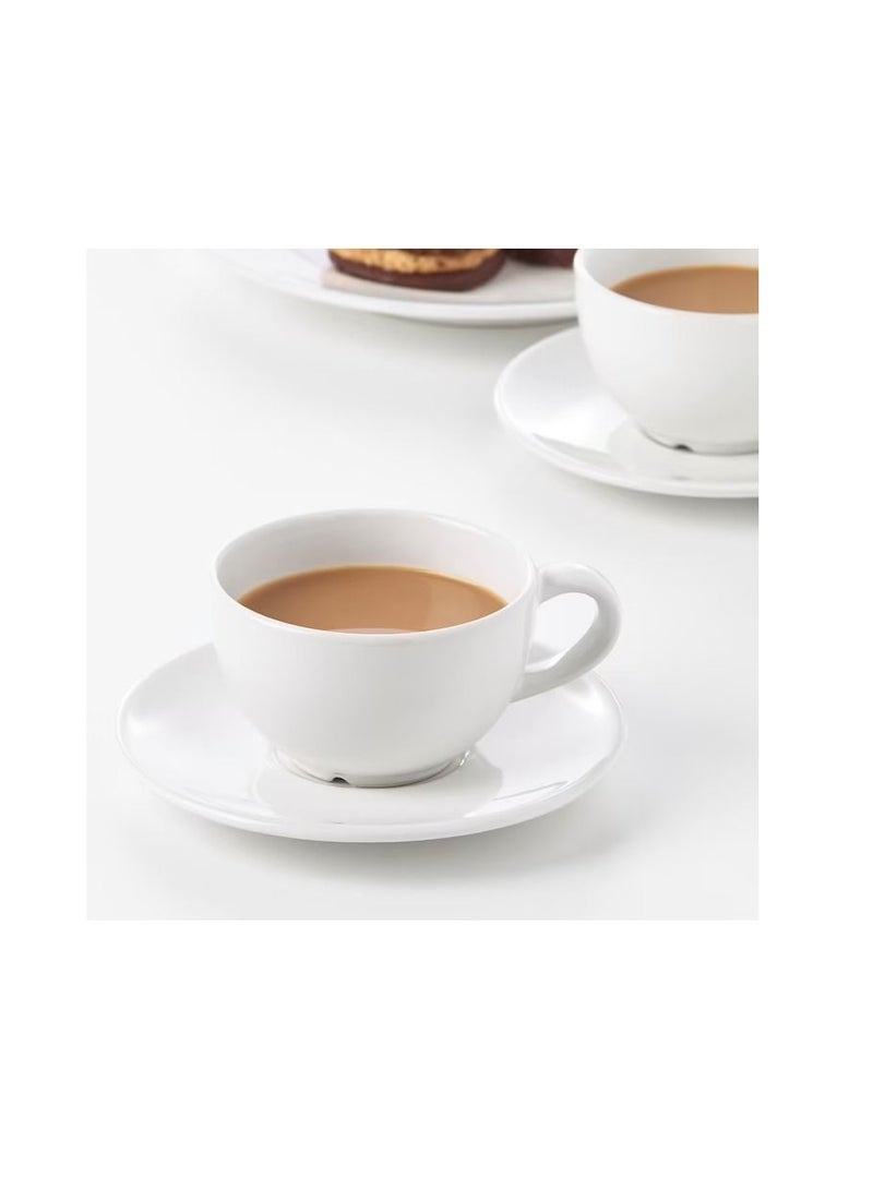 Coffee cup and saucer, off-white14 cl - Image 3