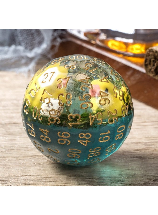 DNDND DNDND D100 Dice with Duck Inside Resin 100 Sided Die with Translucent Pouch for DD  - Image 3
