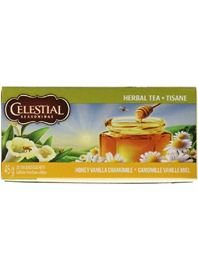 CELESTIAL SEASONINGS Herb Tea Honey Vanilla Chamomile 20 Tea Bags - Image 5