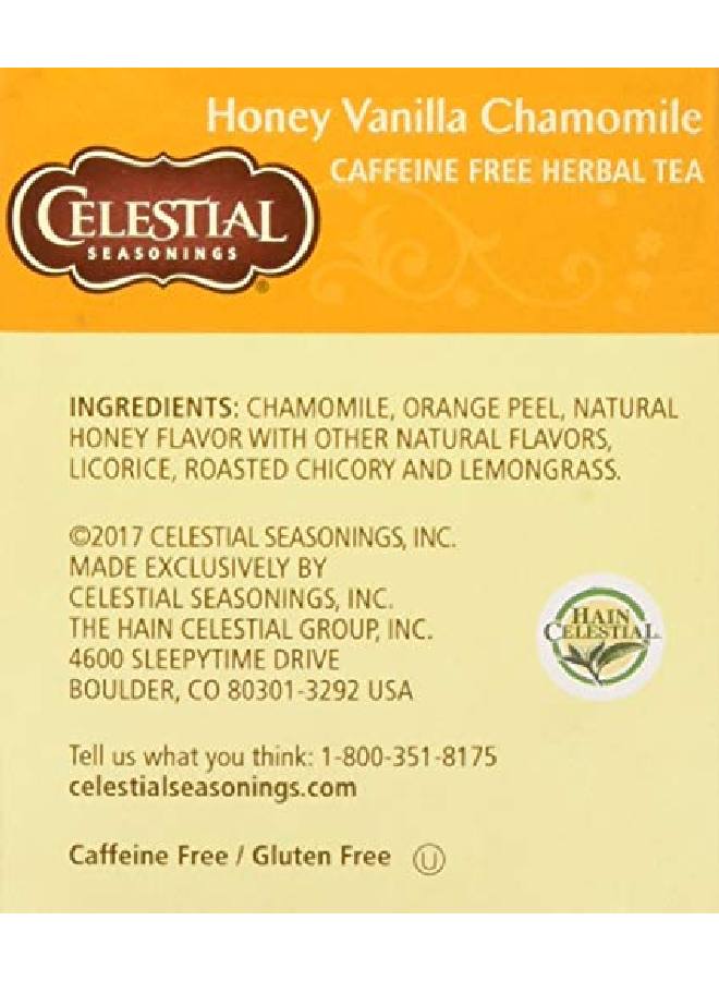 CELESTIAL SEASONINGS Herb Tea Honey Vanilla Chamomile 20 Tea Bags - Image 4