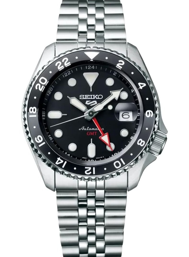 Seiko 5 Sports SSK GMT Black Dial Automatic Men's Watch SSK001K1 - Image 1