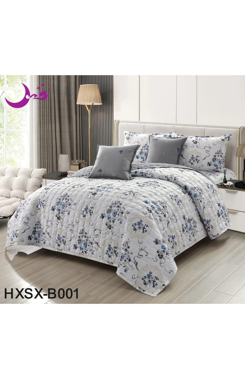 Moon Comforter Set For Two People 6 Piece Bedspread Polyester King Size 250x230Cm